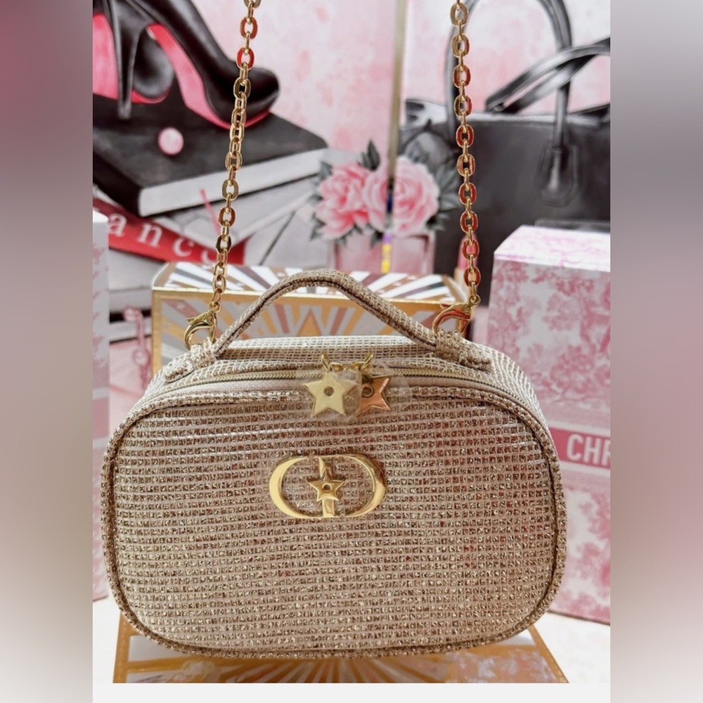 New 2025 Dior Holliday pouch with chain.